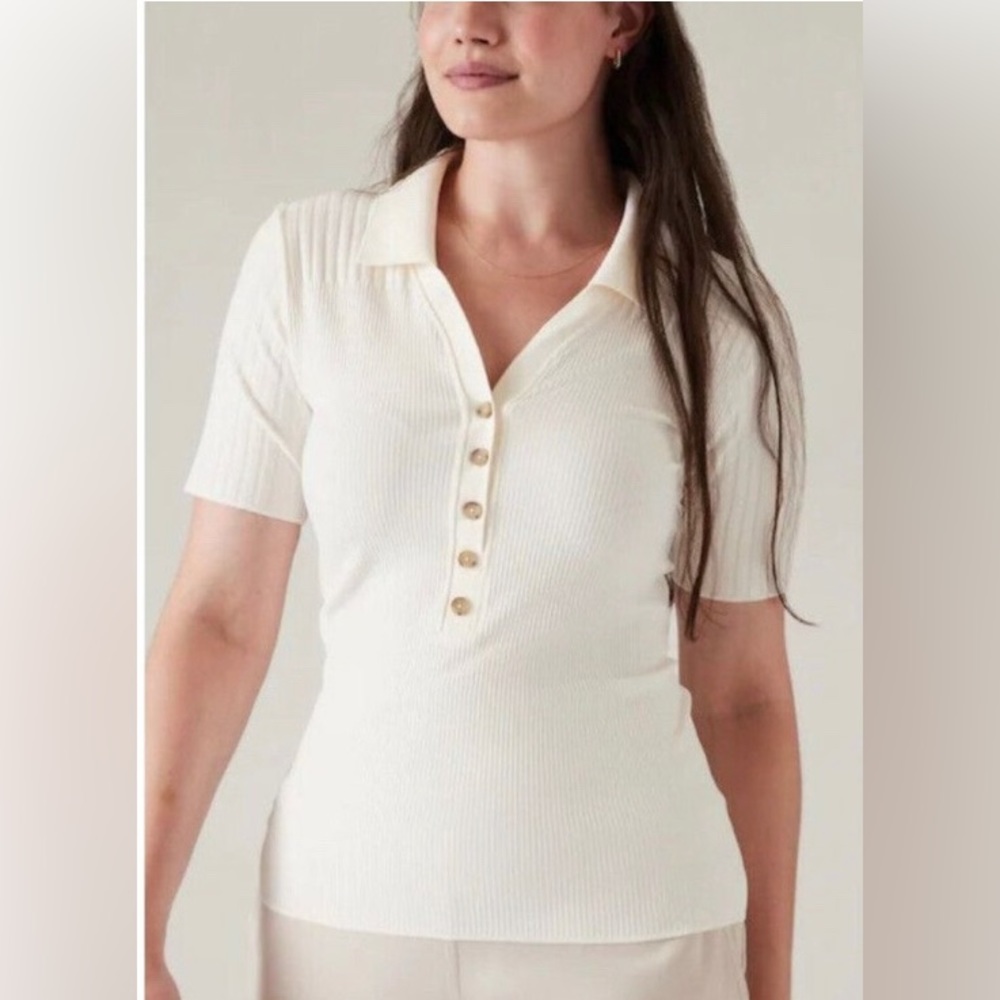 Athlete Luxe Seamless Polo Tee